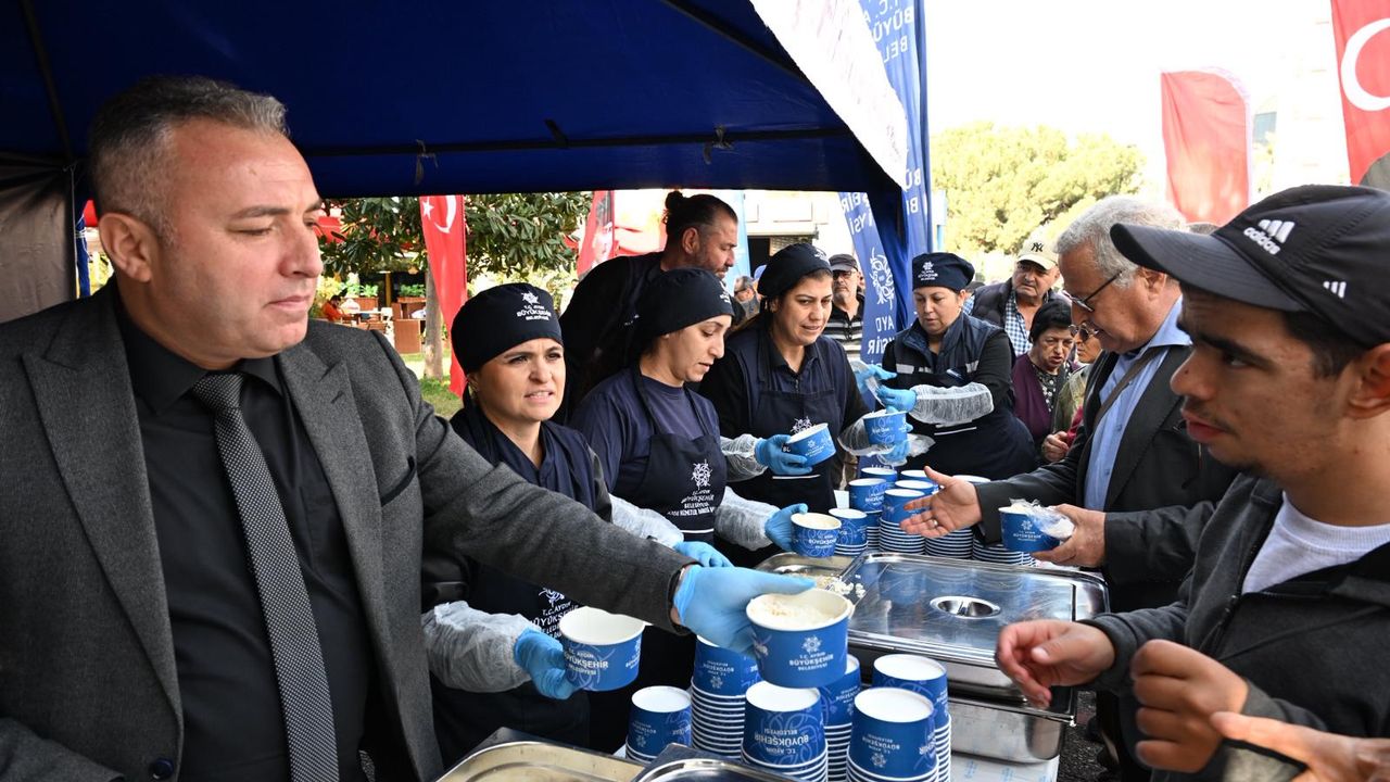Aydın’da Atatürk için hayır lokması!