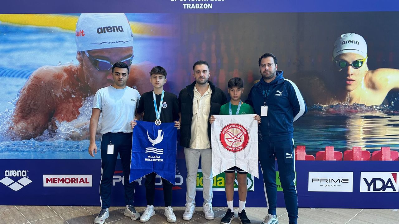Aliağalı yüzücüler Türkiye Finali’nde zirvede