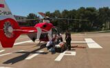 TIR’ın çarptığı yaya, ambulans helikopterle ... TIR’ın çarptığı yaya, ambulans helikopterle ...